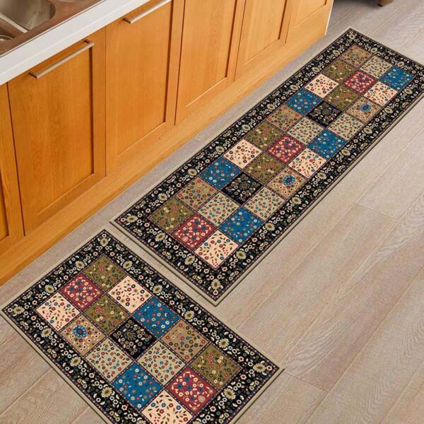 Colorful Boho Pattern Kitchen Mat - Image 3